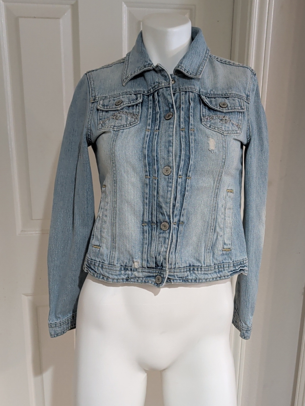 VTG Limited Too Light Blue Denim Jacket - Casual Jean Jacket Retro - Women's Lrg
